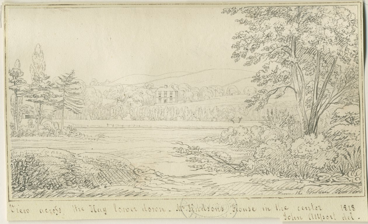 Burton-upon-Trent: penn- og blekktegning, 1818 av John Allport