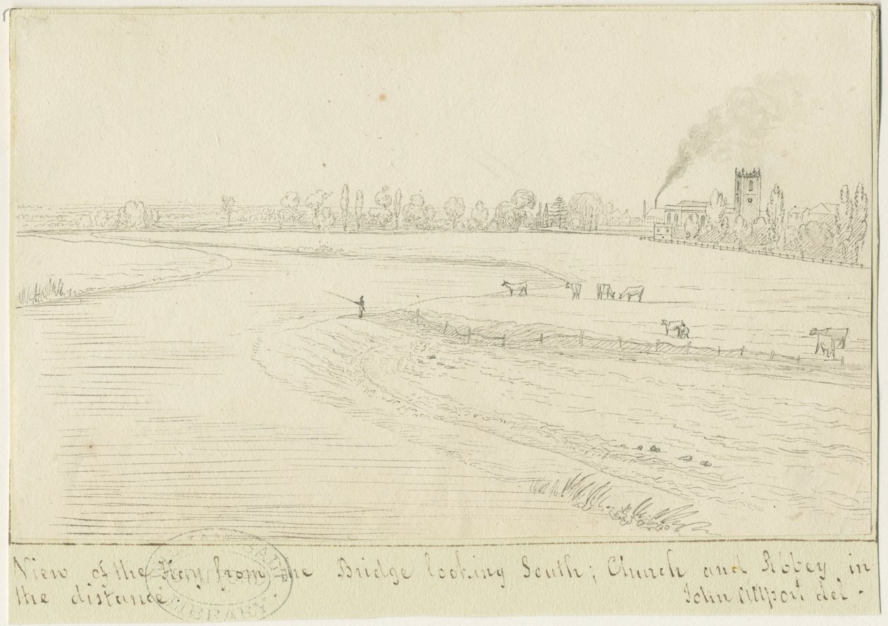 Burton-upon-Trent: penn- og blekktegning, nd [1799-1854] (tegning) av John Allport