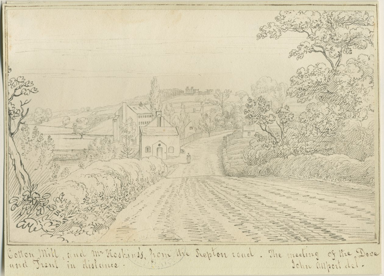 Burton-upon-Trent: penn- og blekktegning, nd [1799-1854] (tegning) av John Allport