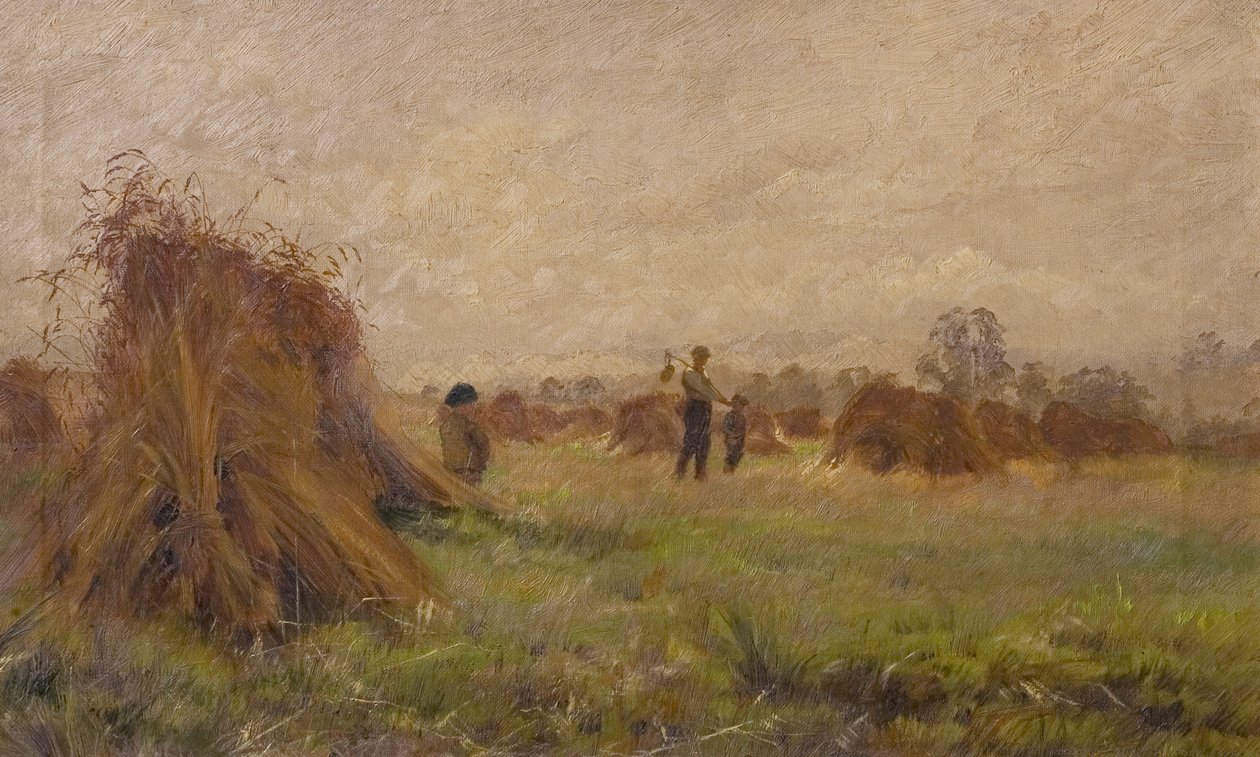 Innhøstingsscene, 1885-99 av John Anderson