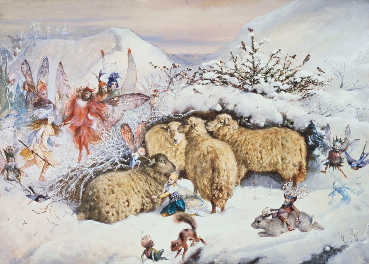 Feer i snøen av John Anster Fitzgerald