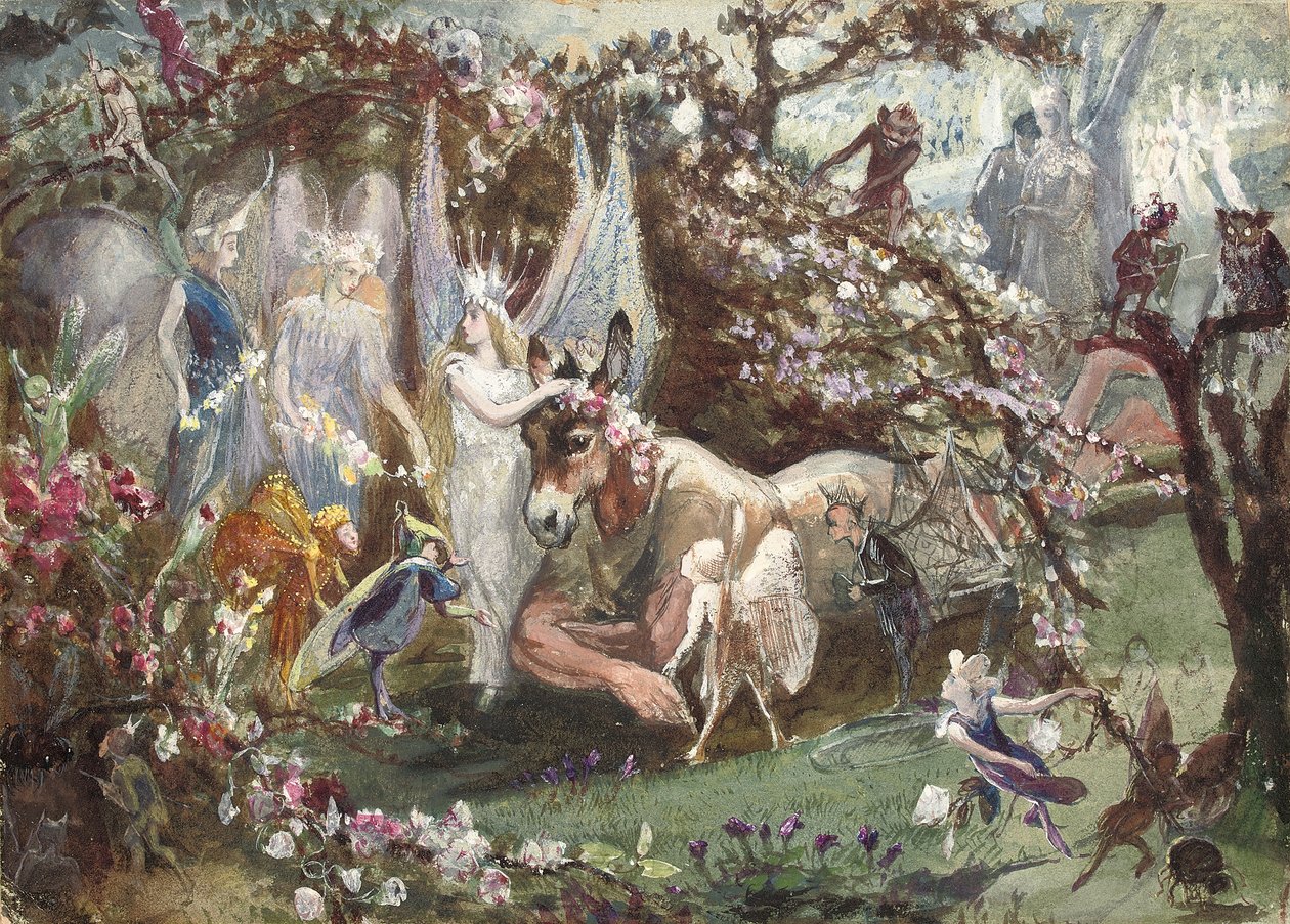 Titania og bunn fra William Shakespeares "A Midsummer-Night