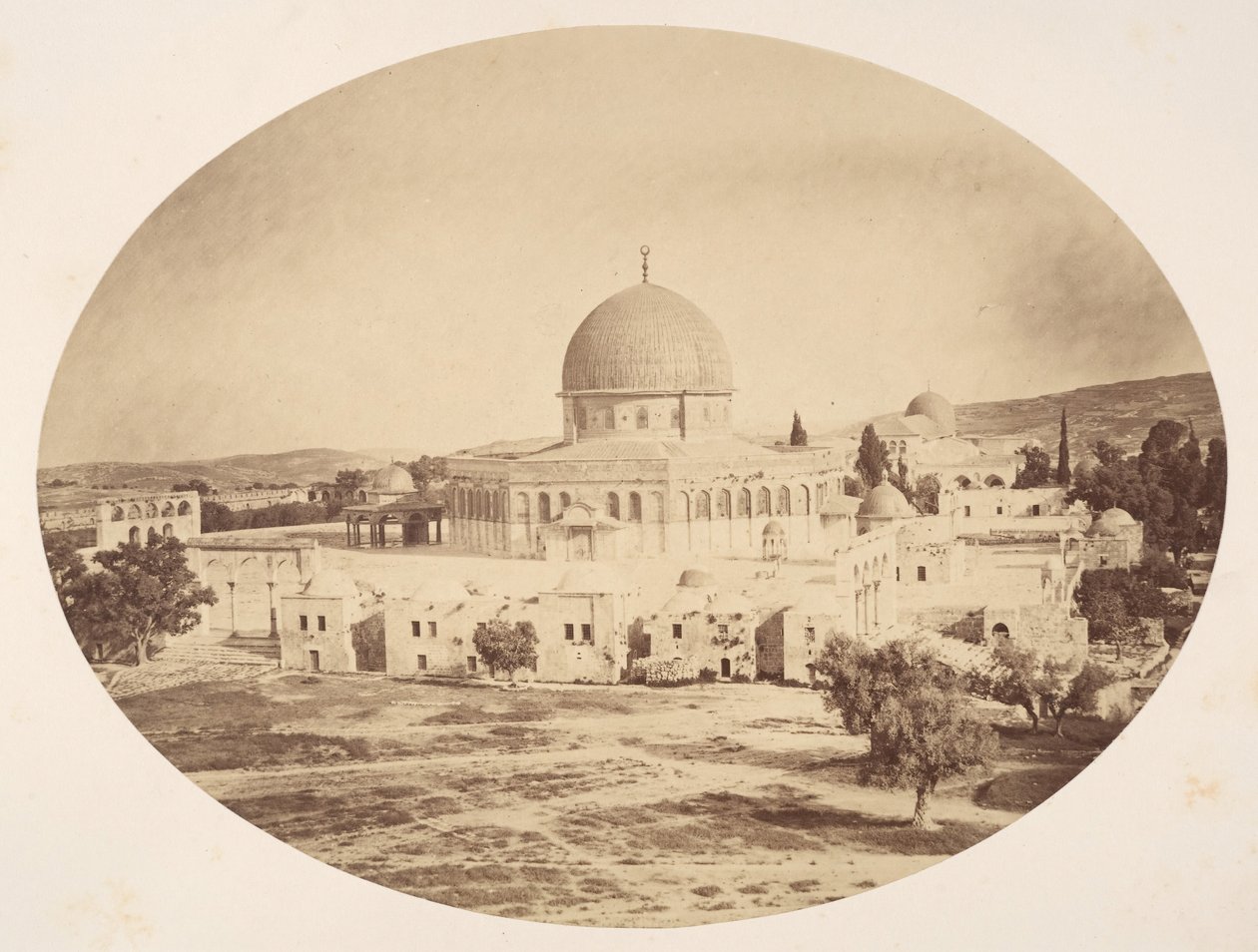 Jerusalem, stedet for tempelet på Moriah-fjellet, 1857. av John Anthony