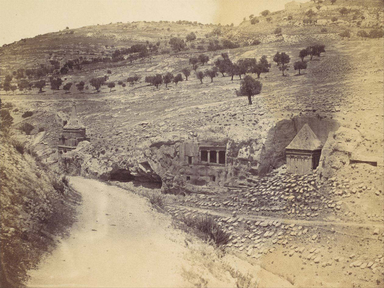 Absaloms, Sakarias og St. Jakobs grav, 1860-årene. av John Anthony