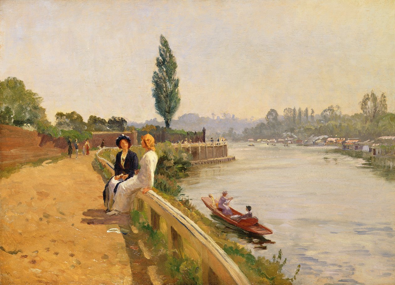 Themsen ved Hampton Court av John Arthur Black