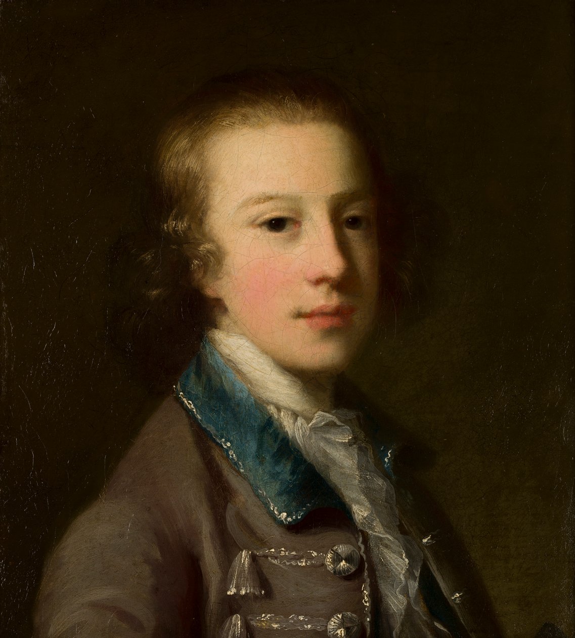 Portrett av George Byng, 4. Viscount Torrington (1740-1812) som en gutt, ca. 1750-87 (olje på lerret) av John Astley