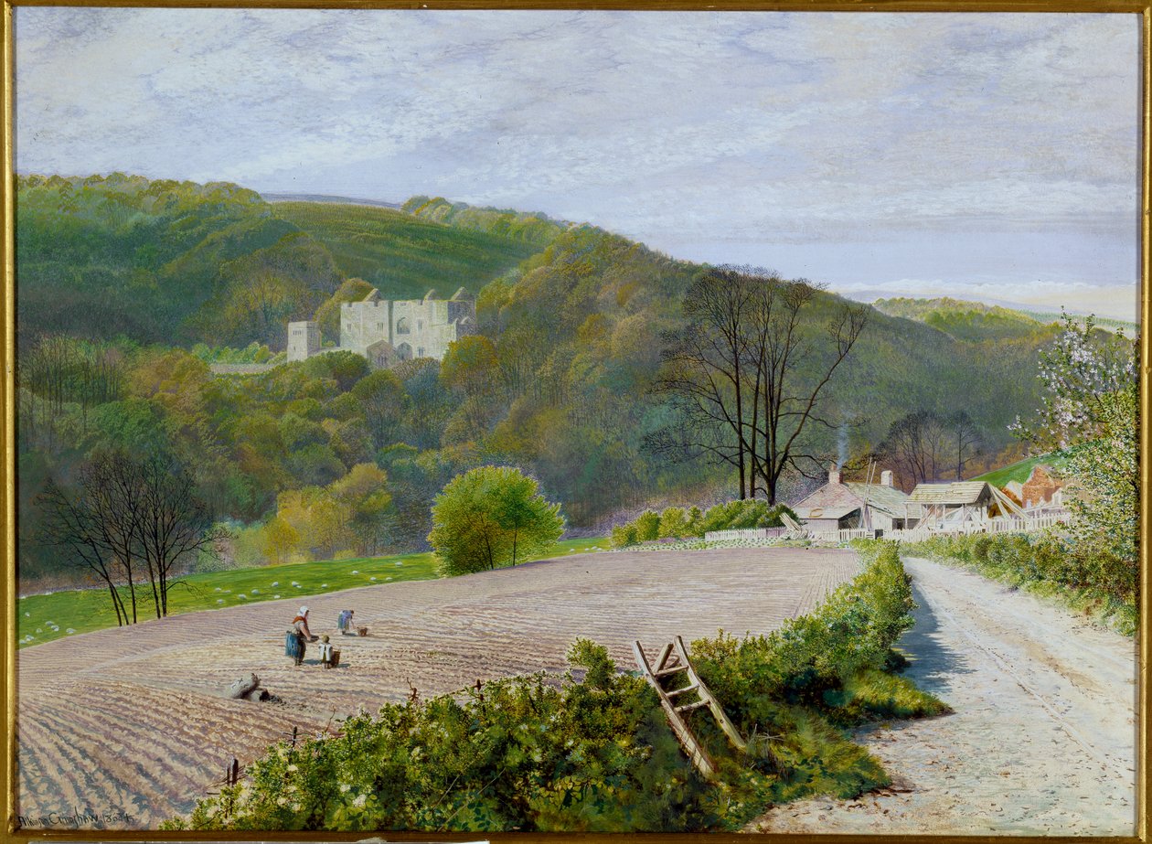 Barden Tower of the River Wharfe, Yorkshire av John Atkinson Grimshaw