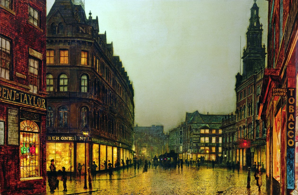Boar Lane, Leeds av John Atkinson Grimshaw