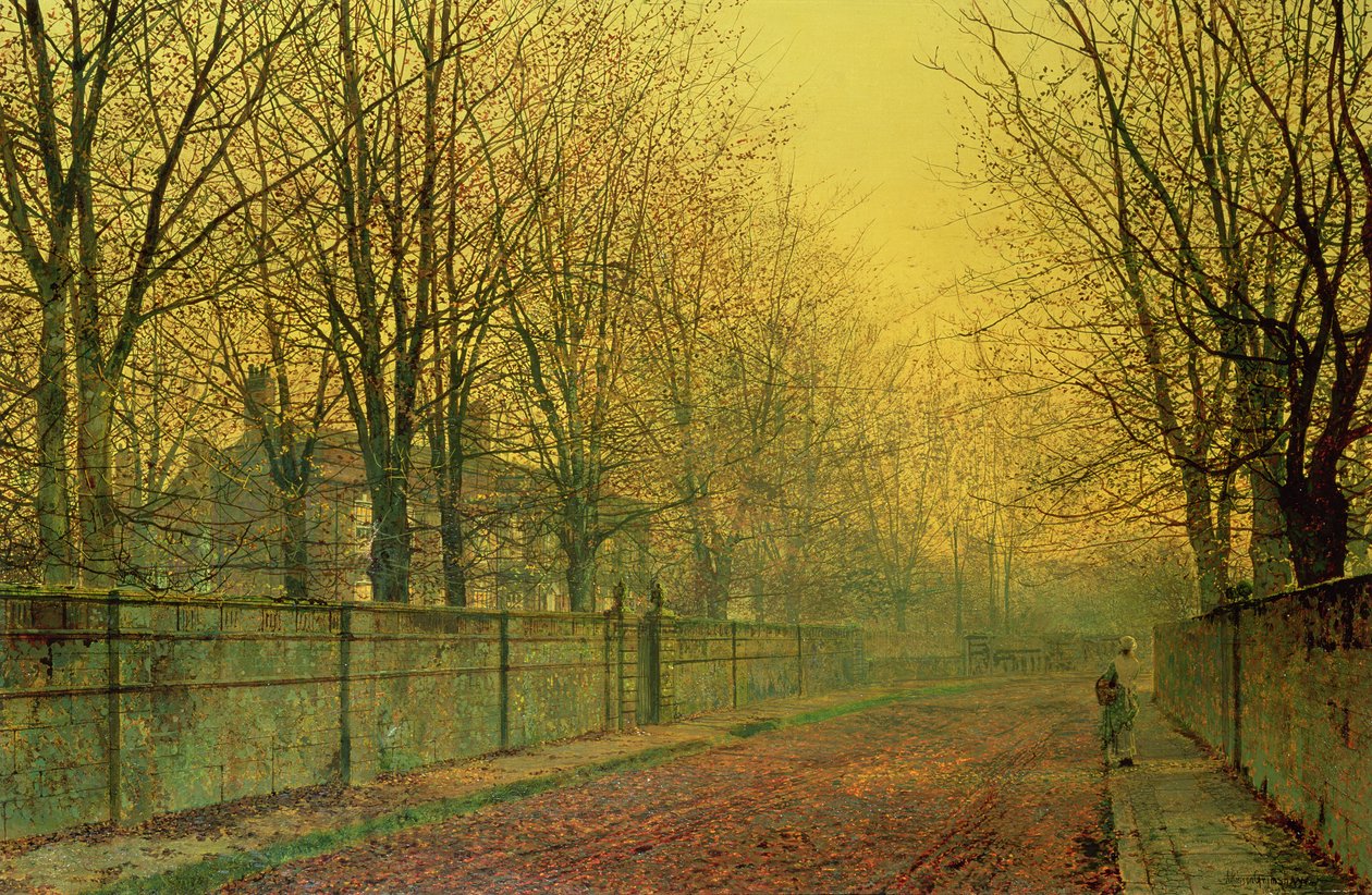 I høstens gylne glød, 1884 av John Atkinson Grimshaw