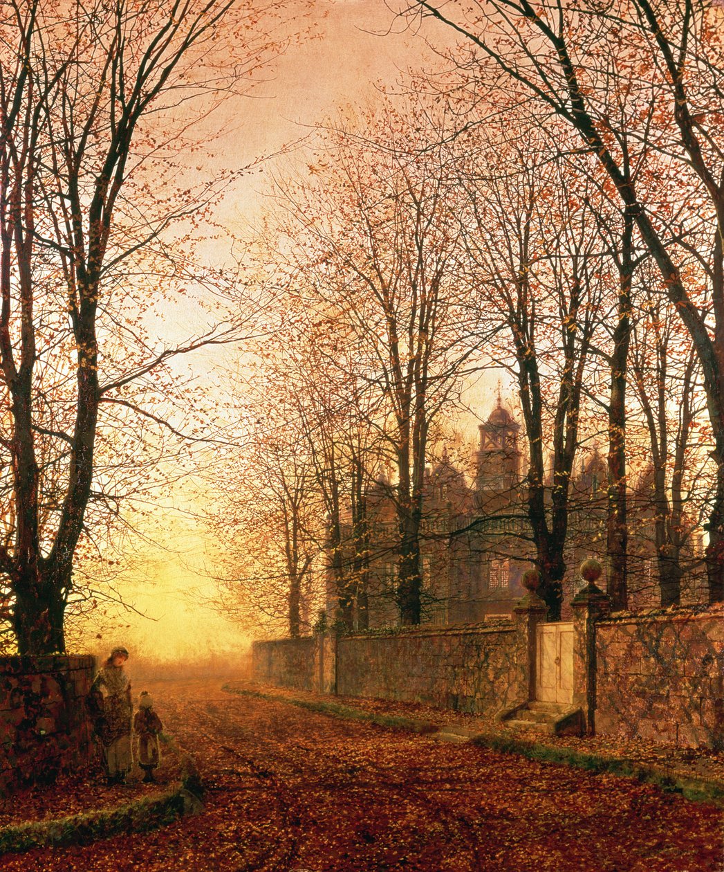 I den gylne gamle tid, ca. 1870 av John Atkinson Grimshaw