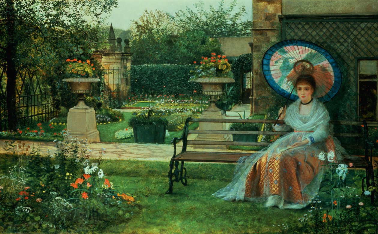 I Plesaunce, Knostrop Hall, Leeds, 1875 av John Atkinson Grimshaw