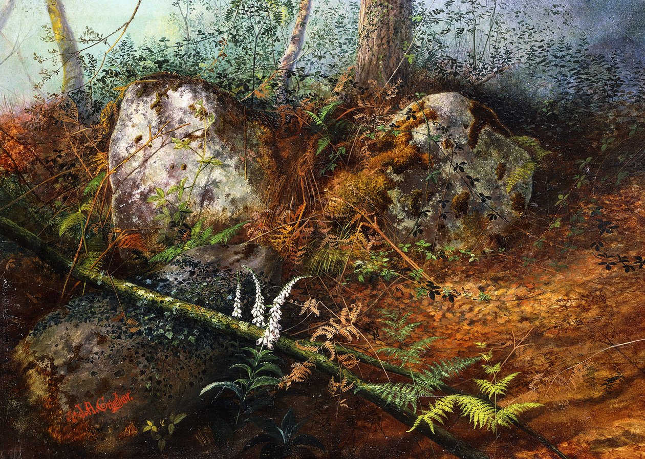 Newlay Wood, 1861 av John Atkinson Grimshaw