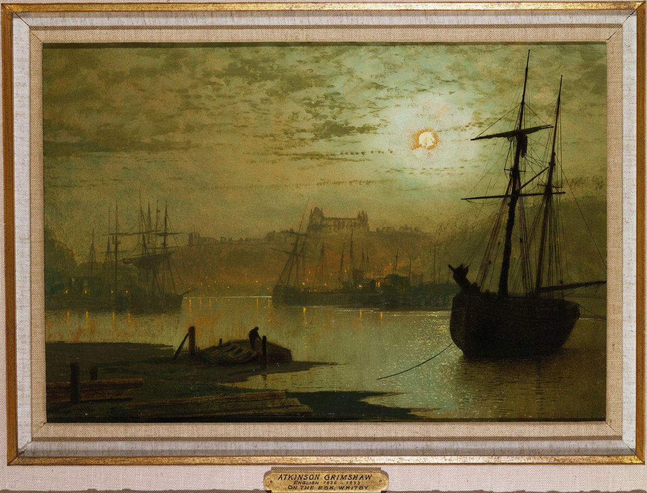 On the Esk, Whitby, 1877 av John Atkinson Grimshaw