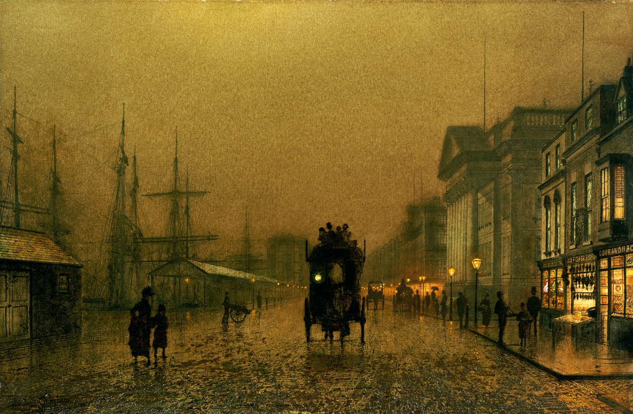Salthouse Dock, Liverpool av John Atkinson Grimshaw