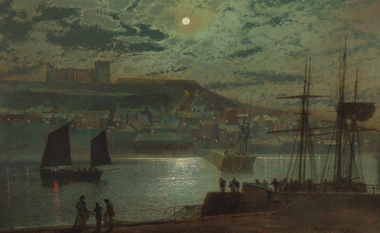 Whitby havn av John Atkinson Grimshaw