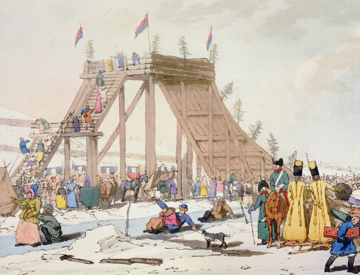 Ice Hill, etset av kunstneren, utgitt 1804 av John Augustus Atkinson