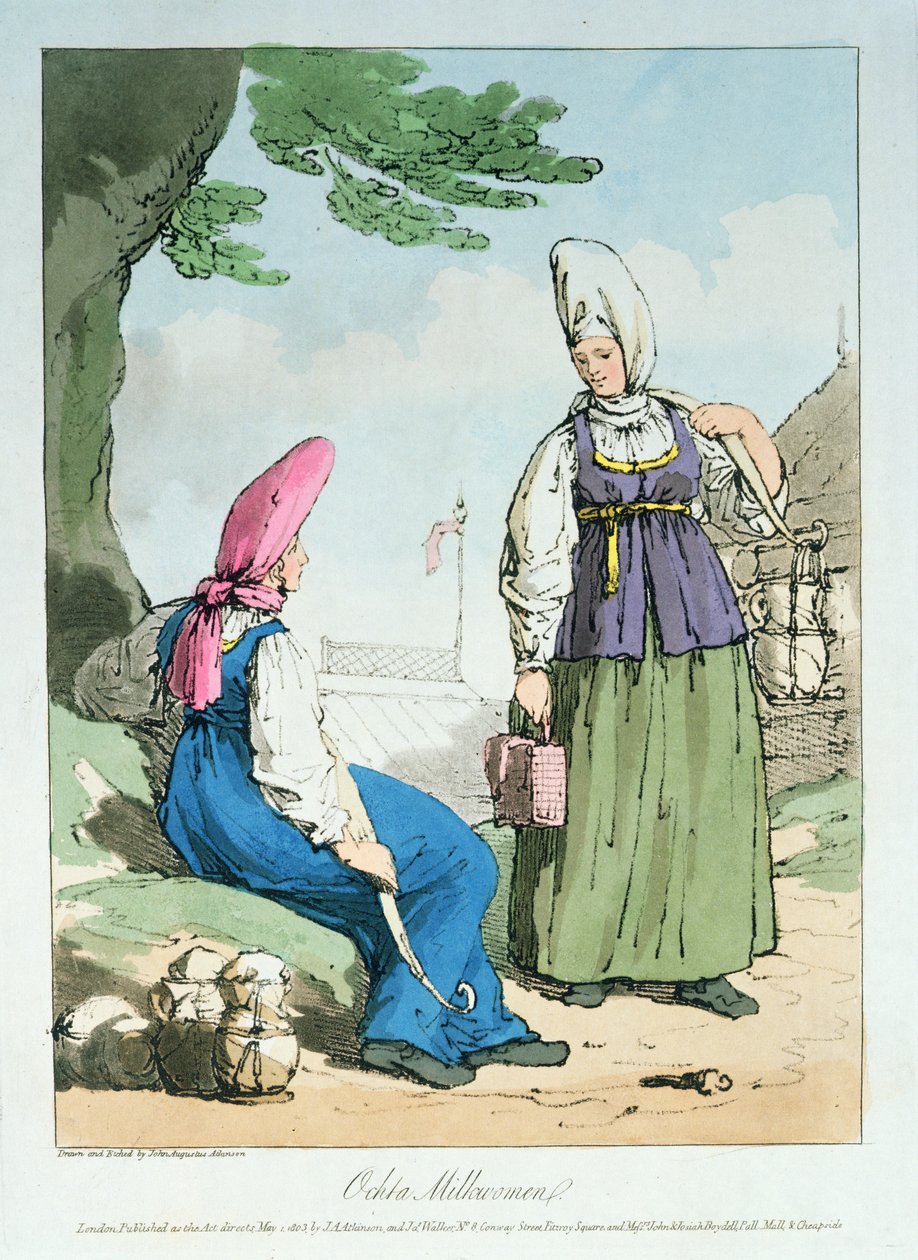 Ocheta Milkcow Woman, 1803 av John Augustus Atkinson