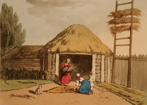 Sortering og tørking av hamp, plate 95 fra bind III av 