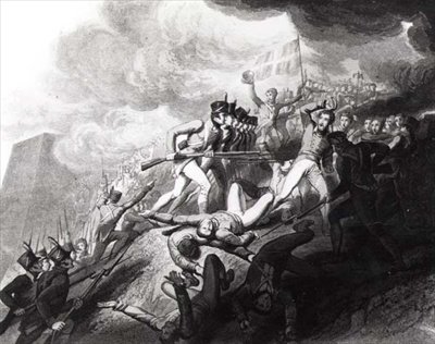 Stormingen av San Sebastian, 31. august 1813 (se 126363) av John Augustus after Atkinson