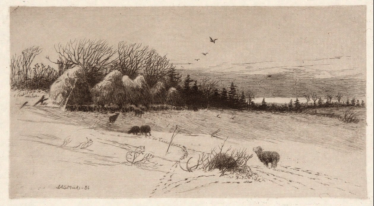 Sauer i snø av John Austin Sands Monks