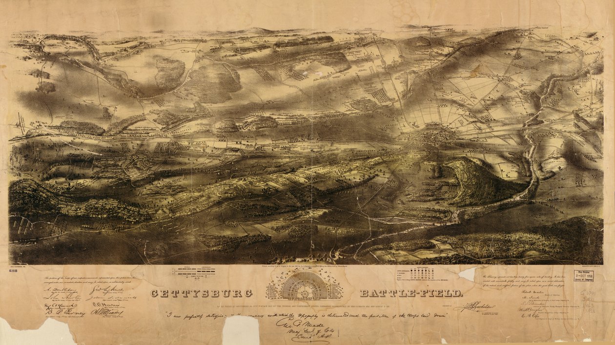 Gettysburg slagmark av John Bachelder