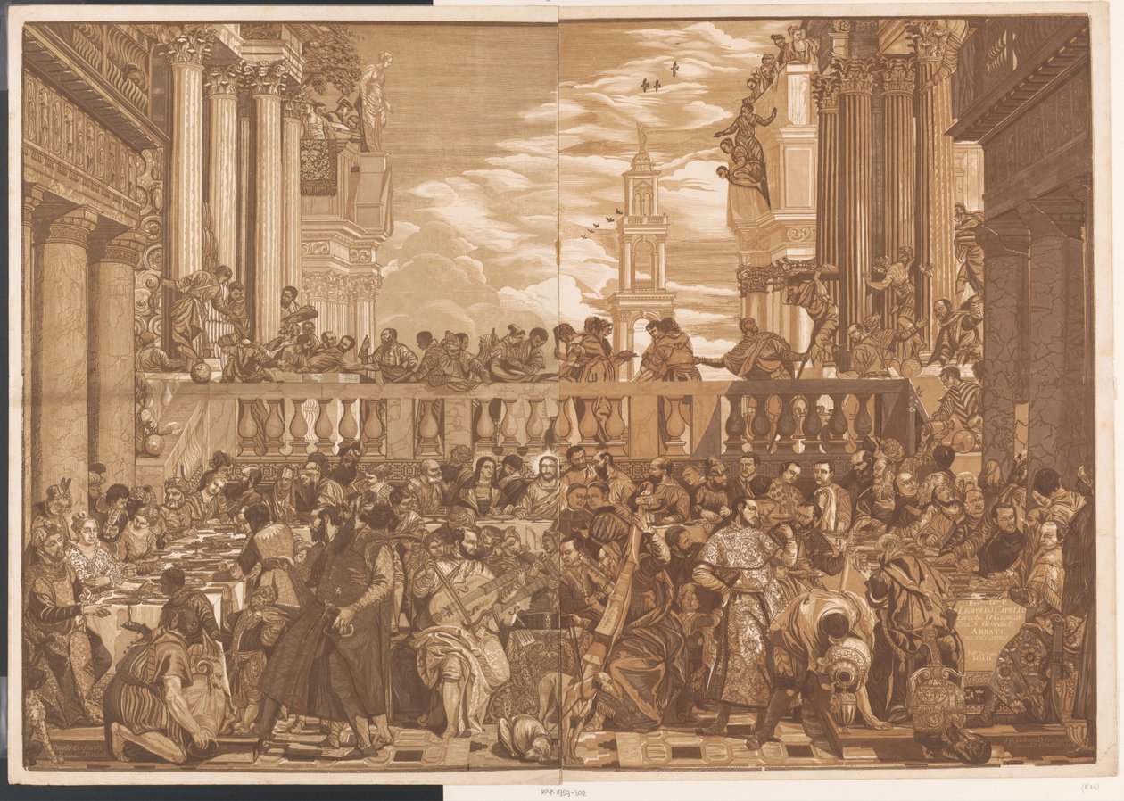 Bryllup i Cana Kunstverk av venetianske mestere (serietittel) Opera selectora (serietittel) av John Baptist Jackson