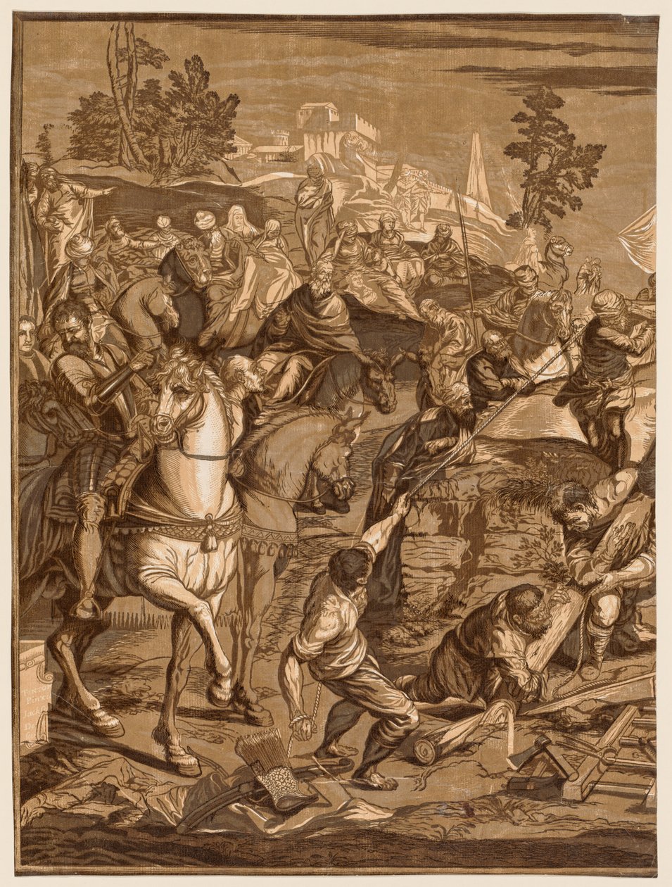 Korsfestelse, 1741. av John Baptist Jackson