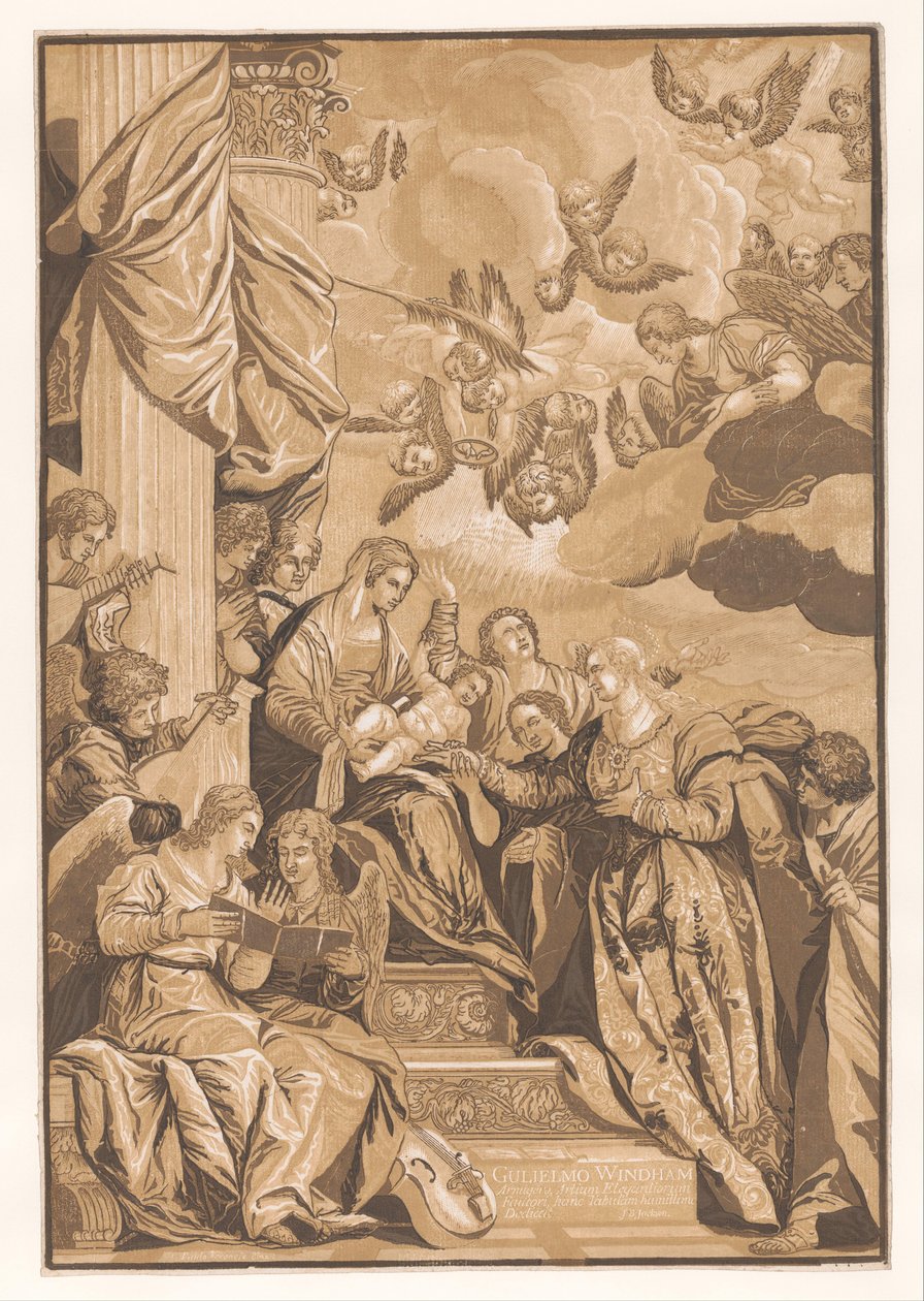 Ekteskap med Saint Catherine Kunstverk av venetianske mestere (serietittel) Opera selectiora (serietittel) av John Baptist Jackson