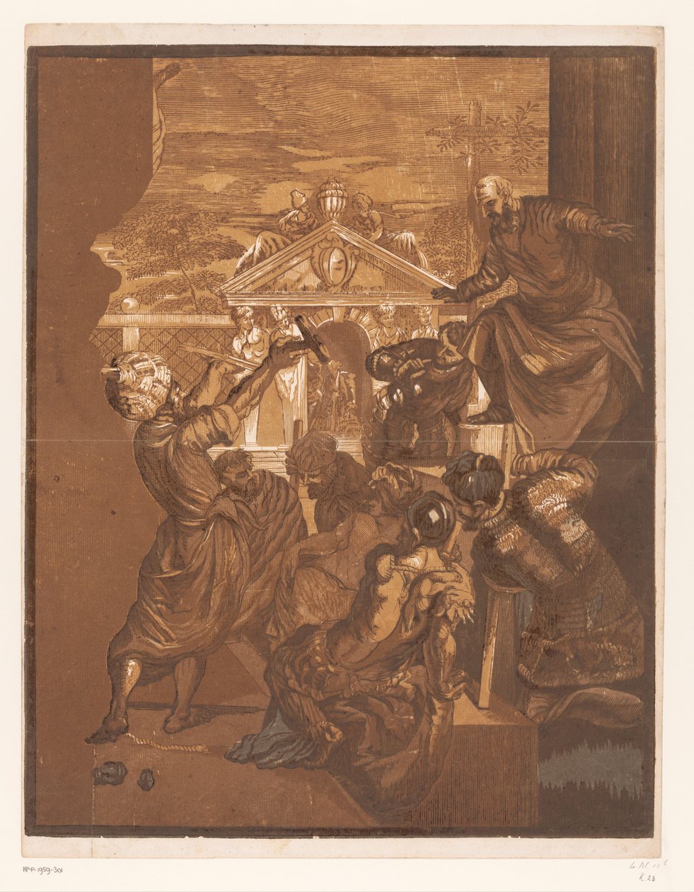 Marcus redder en slave fra hans tortur Kunstverk av venetianske mestere (serietittel) Opera selectora (serietittel) av John Baptist Jackson