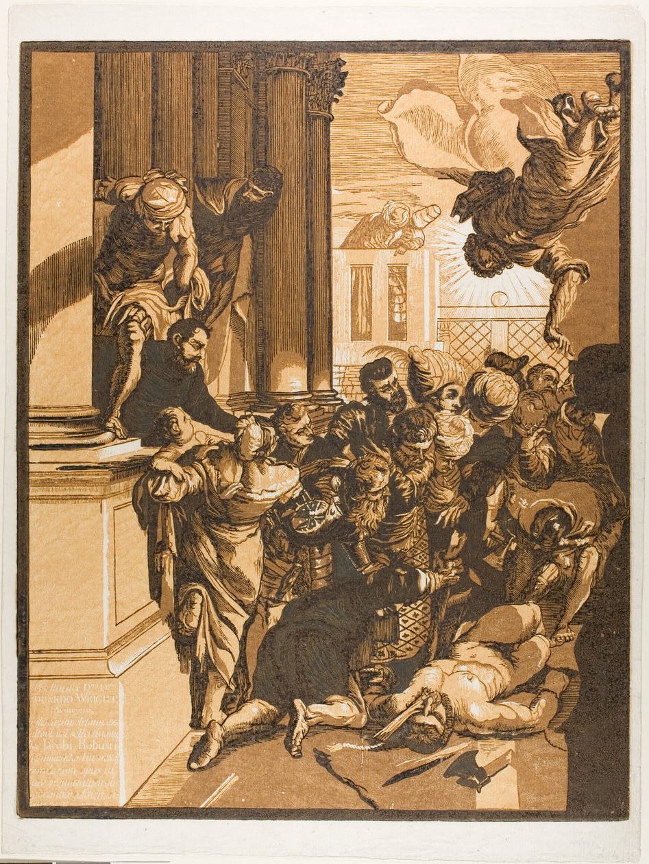 Saint Mark Saving a Slave from Torture, fra Opera Selectiora av John Baptist Jackson