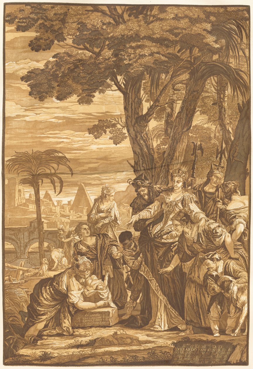 Funnet av Moses av John Baptist Jackson after Veronese