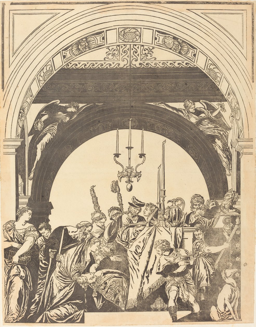 Presentasjonen i tempelet (Omskjæringen) av John Baptist Jackson after Veronese