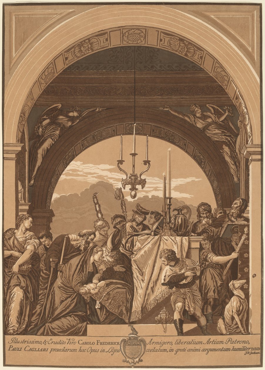 Presentasjonen i tempelet av John Baptist Jackson, after Veronese