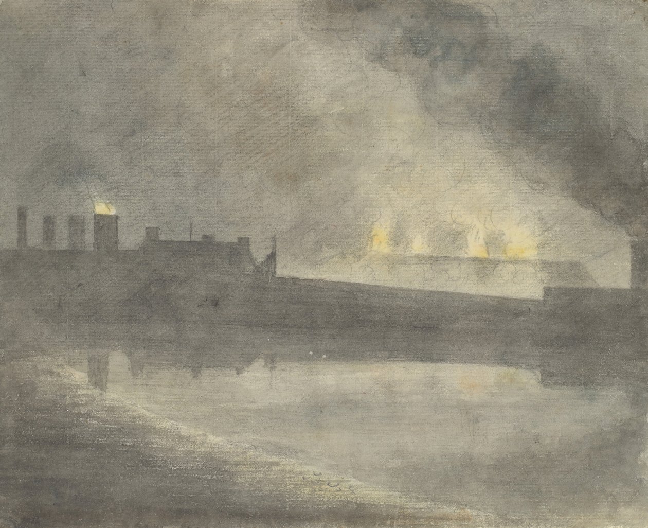 Støperi hos Canon, 1792. av John Baptist Malchair