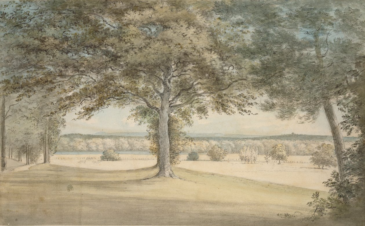 Kirtlington Park, 9. oktober 1783 av John Baptist Malchair