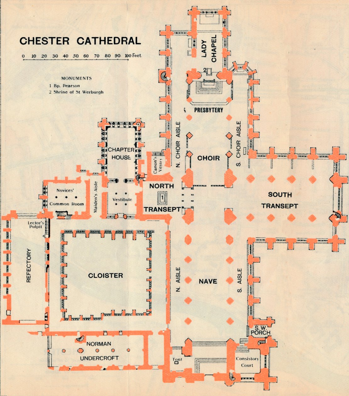 Chester Cathedral, 1900-tallet av John Bartholomew