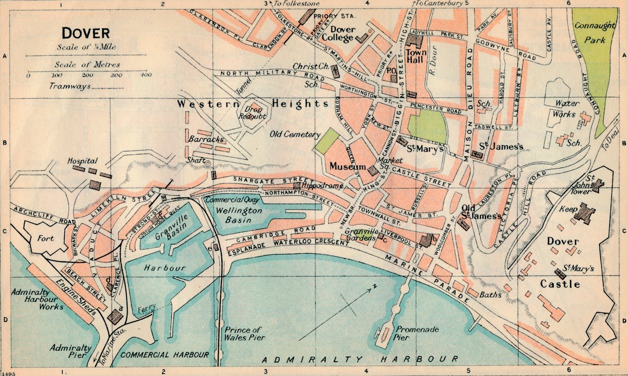 Dover, 1900-tallet av John Bartholomew