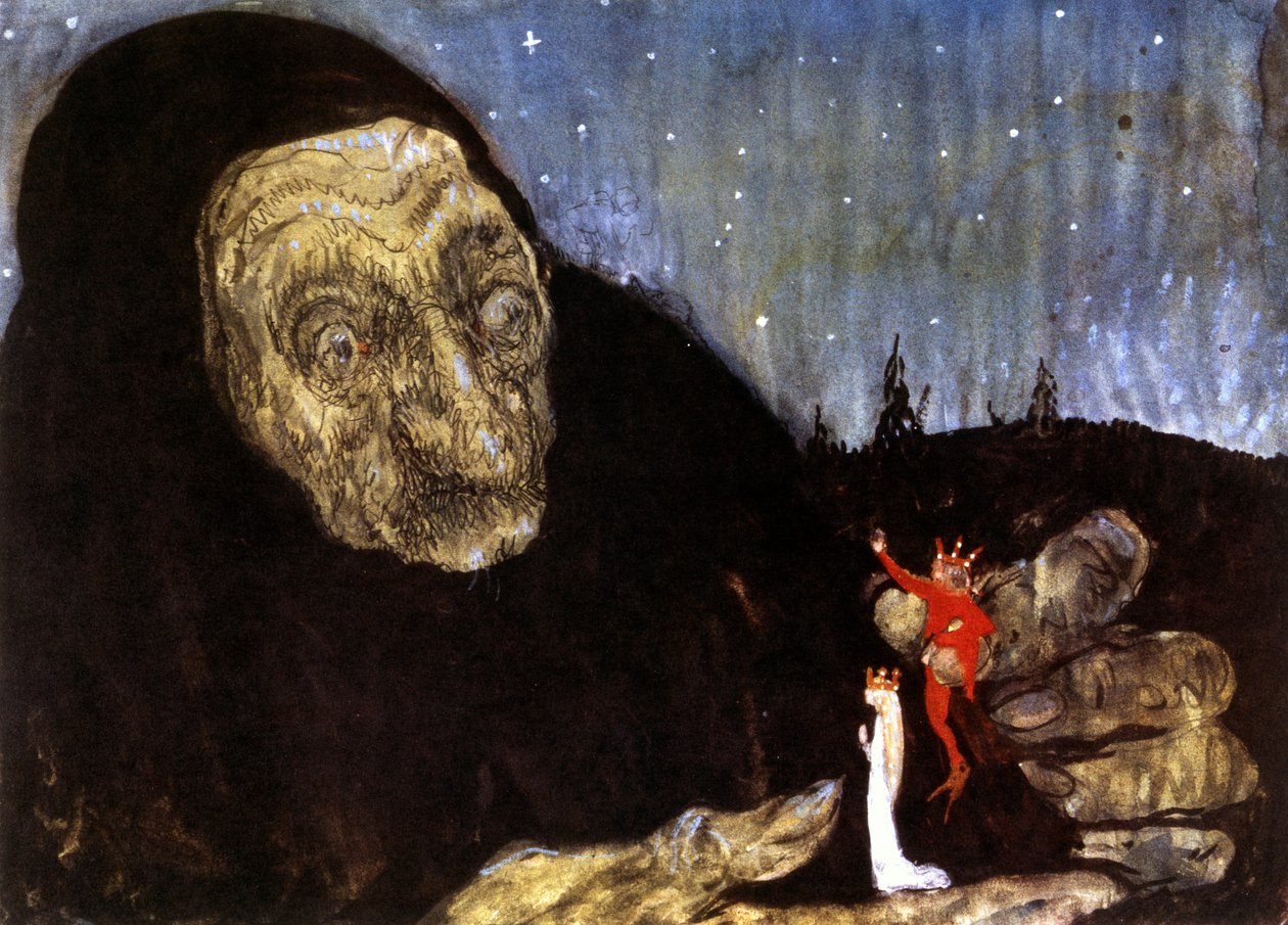 Trollkvinnen og kongens barn, 1909 av John Bauer