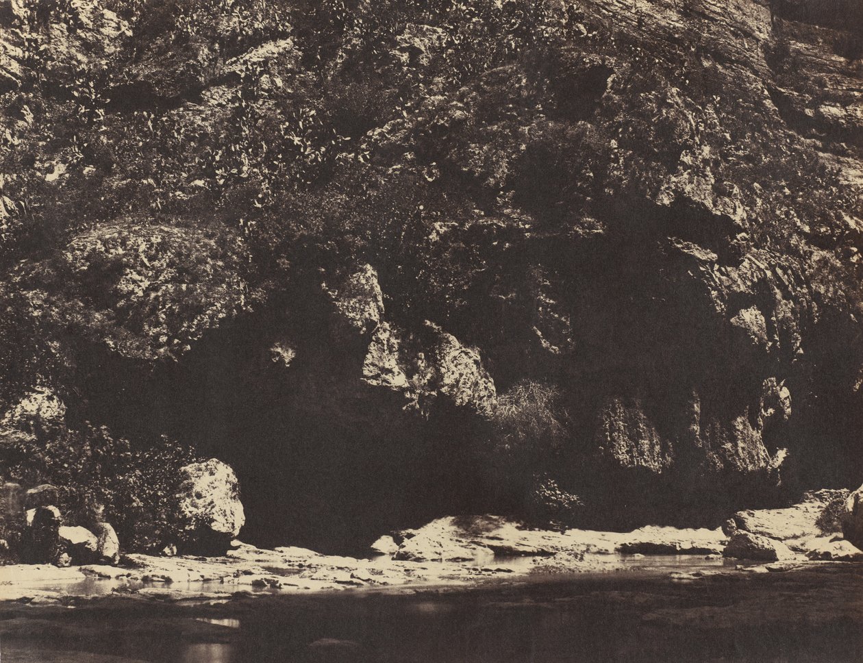 Bank of the Rhumel, nær Constantine, Algerie, ca. 1855-56. av John Beasley Greene
