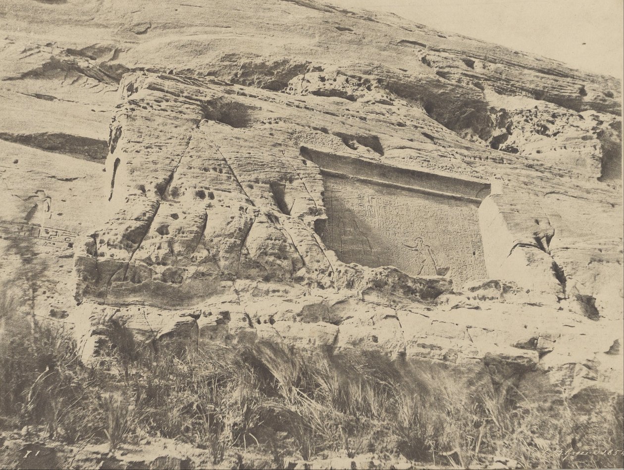 Ibsamboul, Stele til høyre for Hathor-tempelet av John Beasly Greene