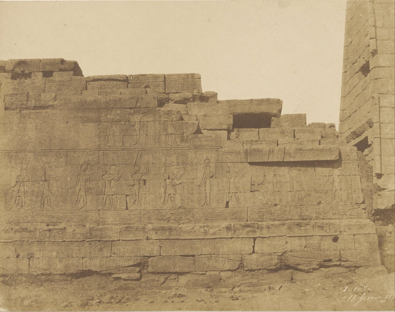 Karnak, Temple South of Hypostyle Hall, South Wall (Utvendig ansikt) av John Beasly Greene