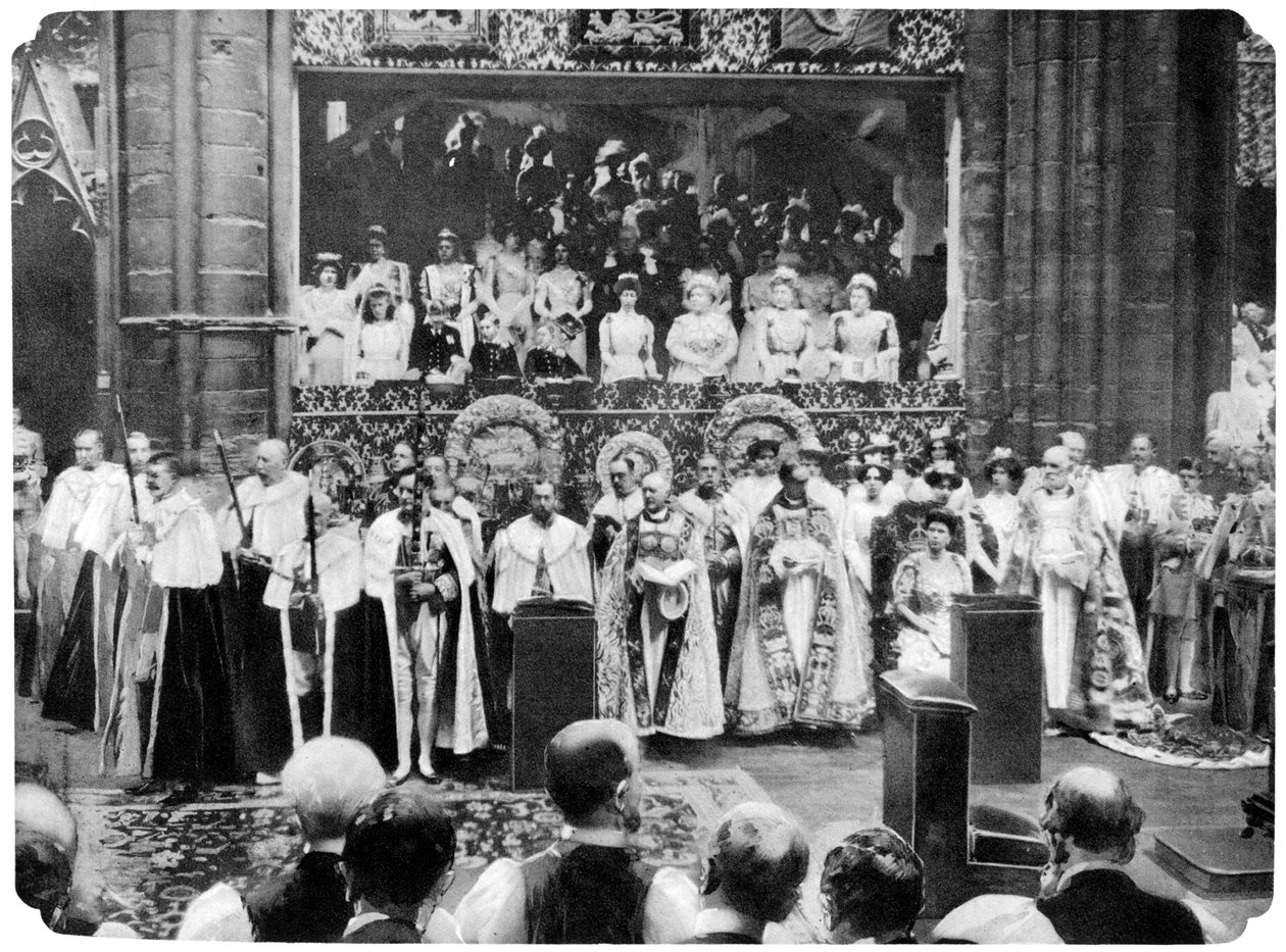 Kroningsseremoni av George V, Westminster Abbey, London, 22. juni, 1911. av John Benjamin Stone