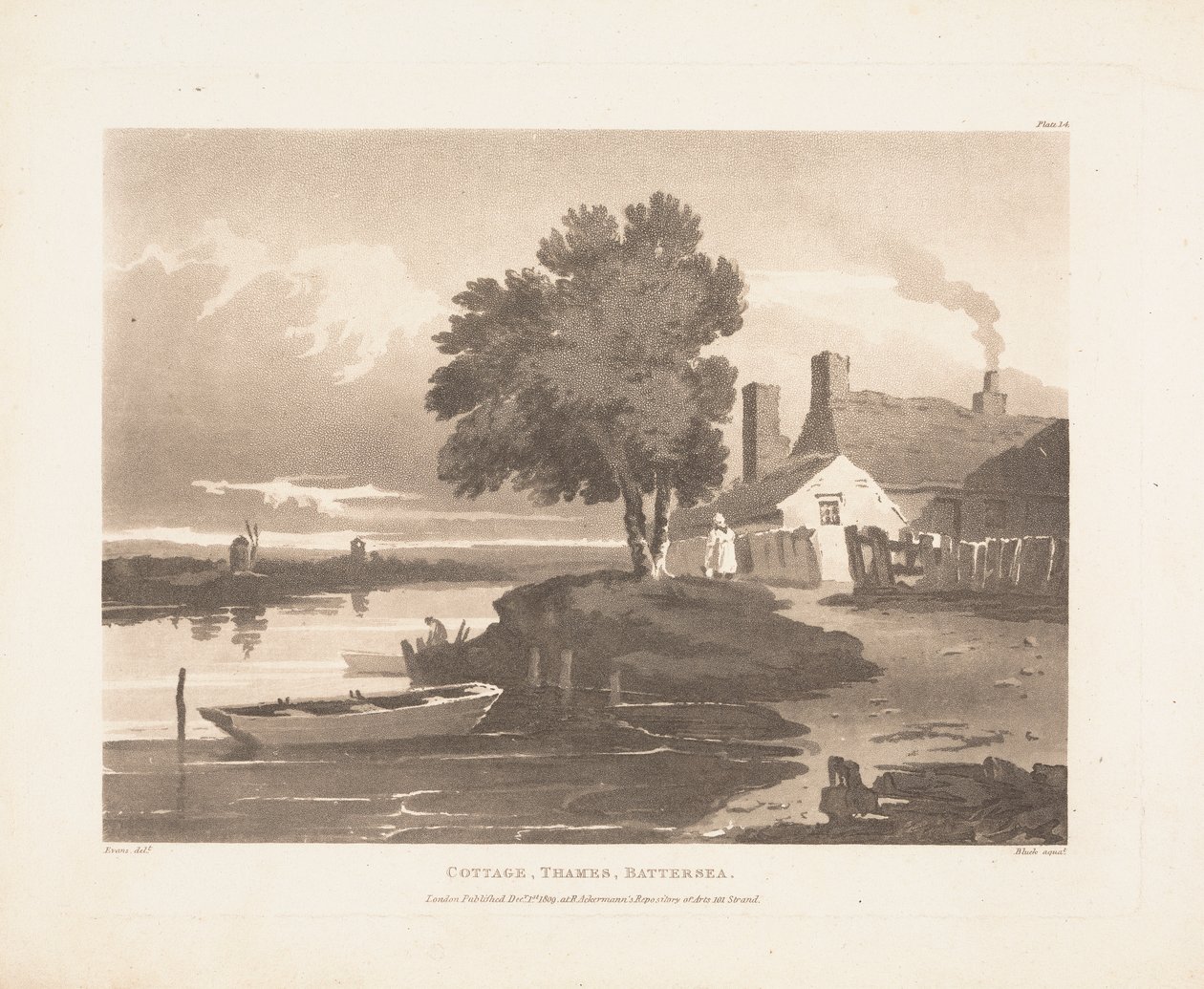 Hytte, Thames, Battersea av John Bluck