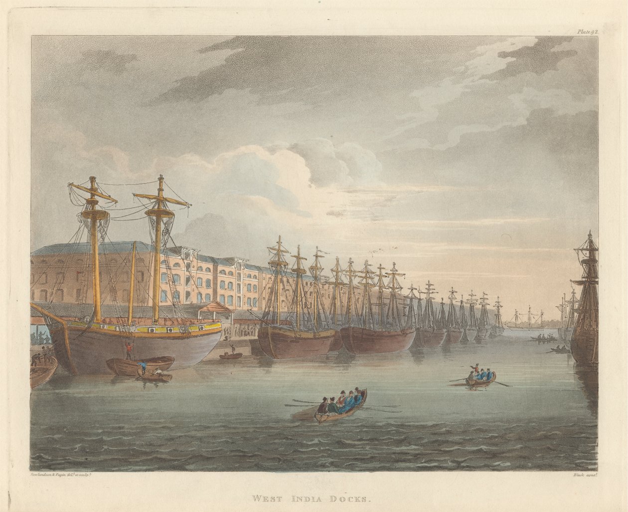 West India Docks av John Bluck