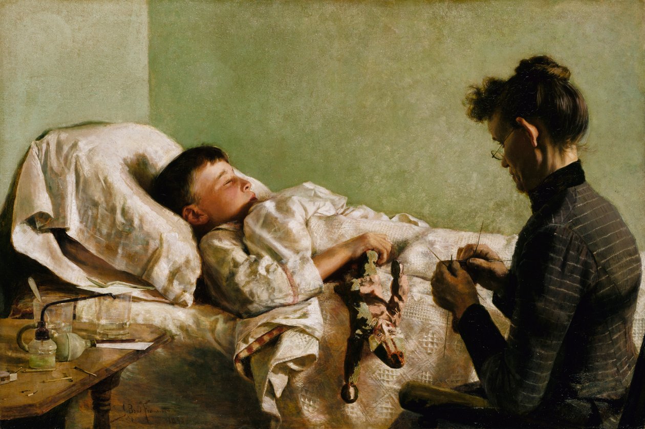 Det syke barnet, 1893. av John Bond Francisco