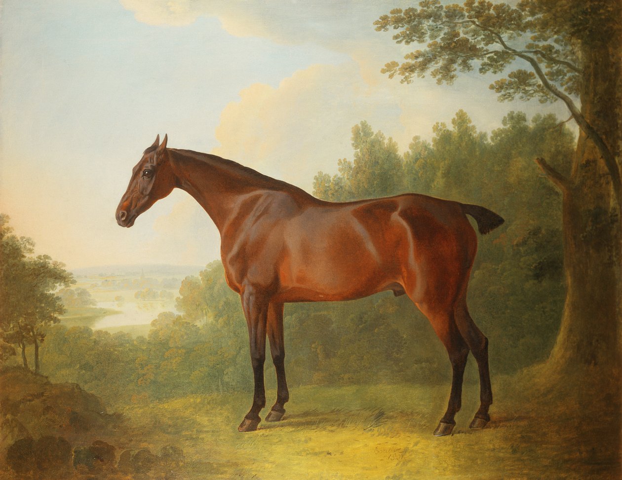Marquis, en buktjeger i et landskap, 1811 av John Boultbee