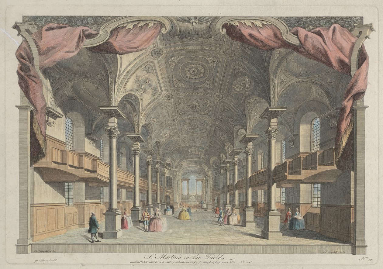 St. Martin's in the Fields av John Boydell