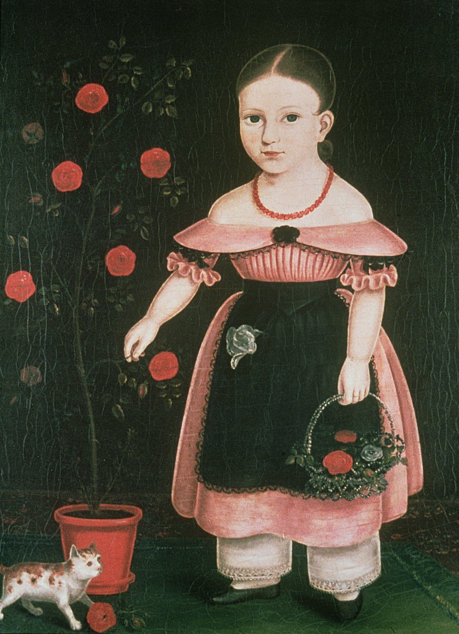 Liten pike i lavendel, ca. 1840 av John Bradley