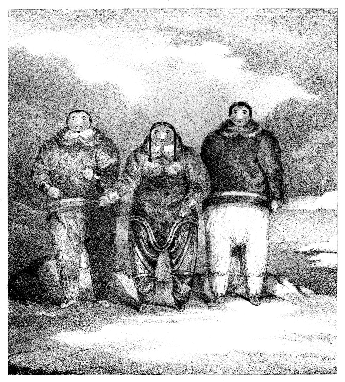 Poyettak, Kakikagiu, Aknalua, tidlig på 1800-tallet. av John Brandard