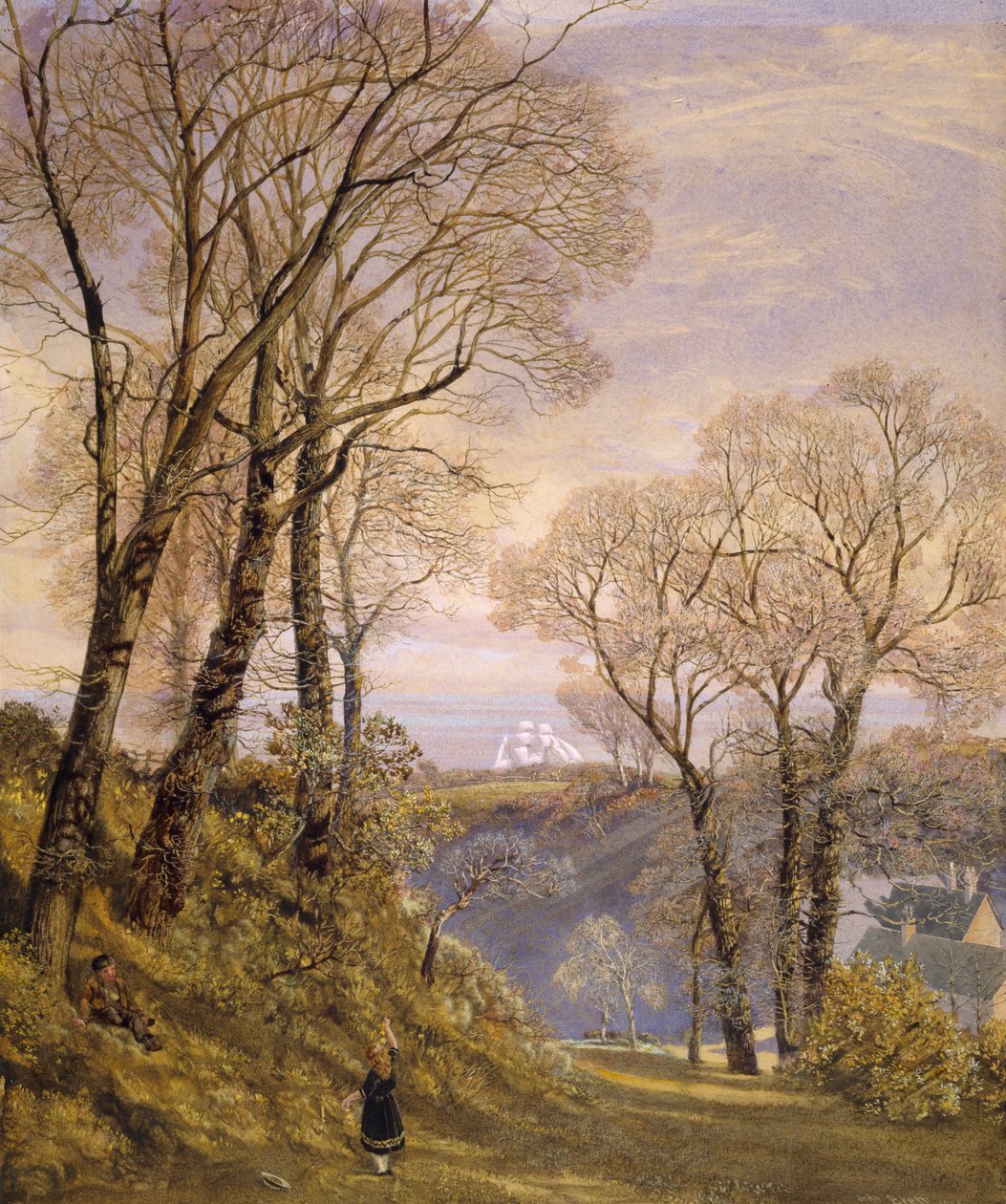 februar på Isle of Wight, 1866 av John Brett